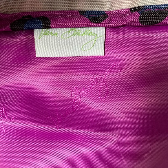 Vera Bradley Magenta Leopard Animal Print Nylon Multi Pocket Backpack - Picture 6 of 8